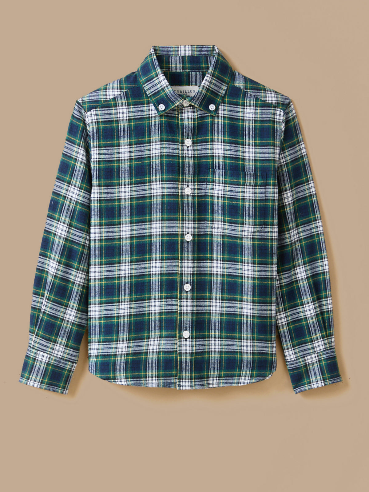 Boy's flannel-effect shirt