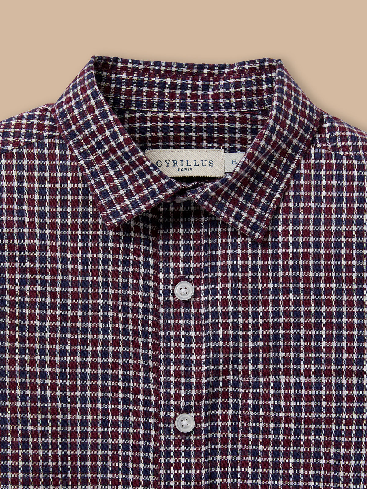Boy's flannel-like checked shirt