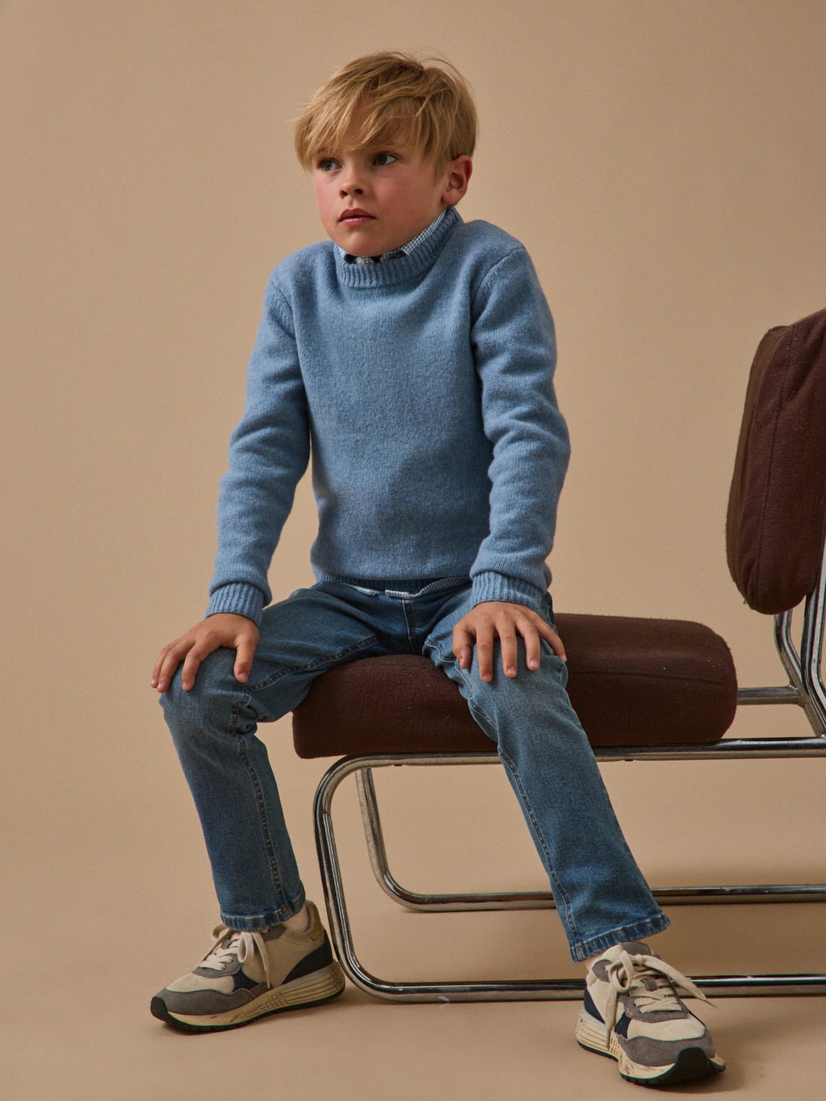 Pull Garçon en laine merinos