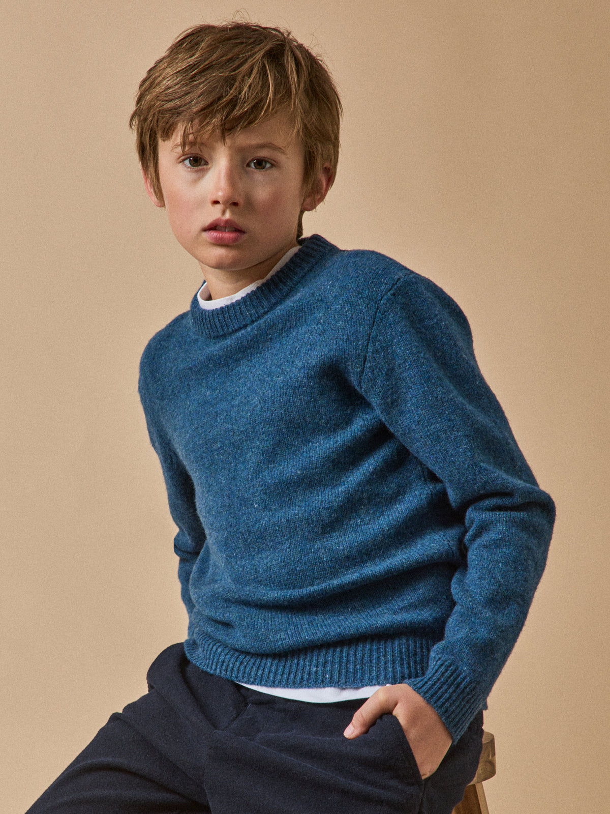 Pull Garçon en laine merinos