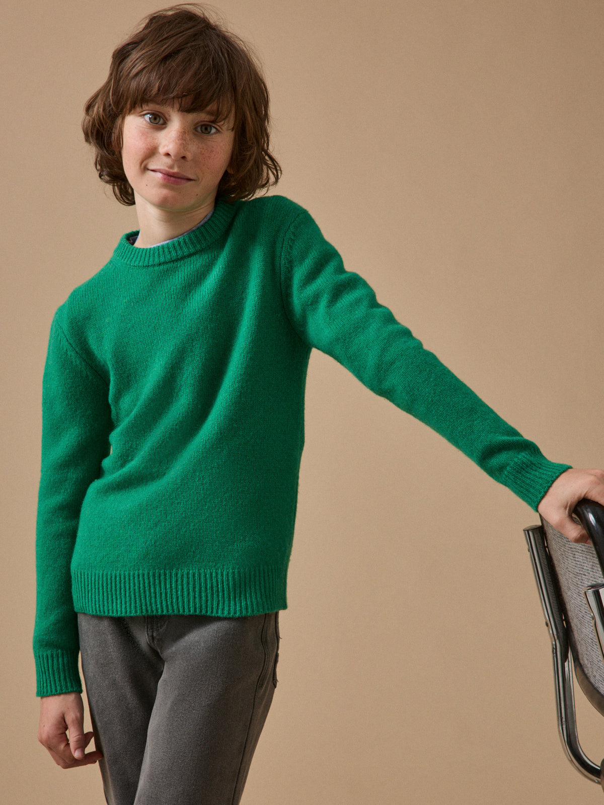 Pull Garçon en laine merinos