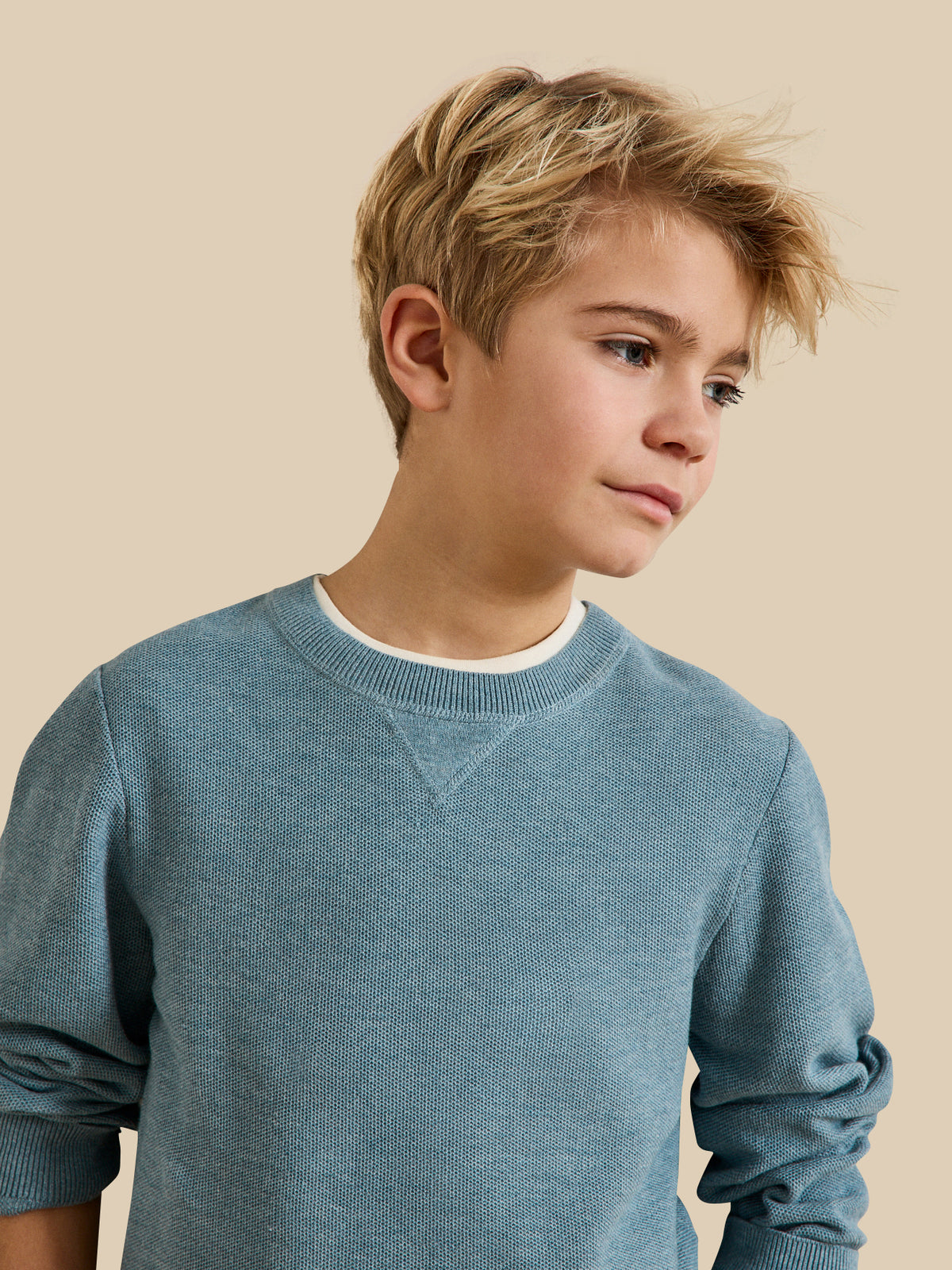 Boy's patterned-knit sweater