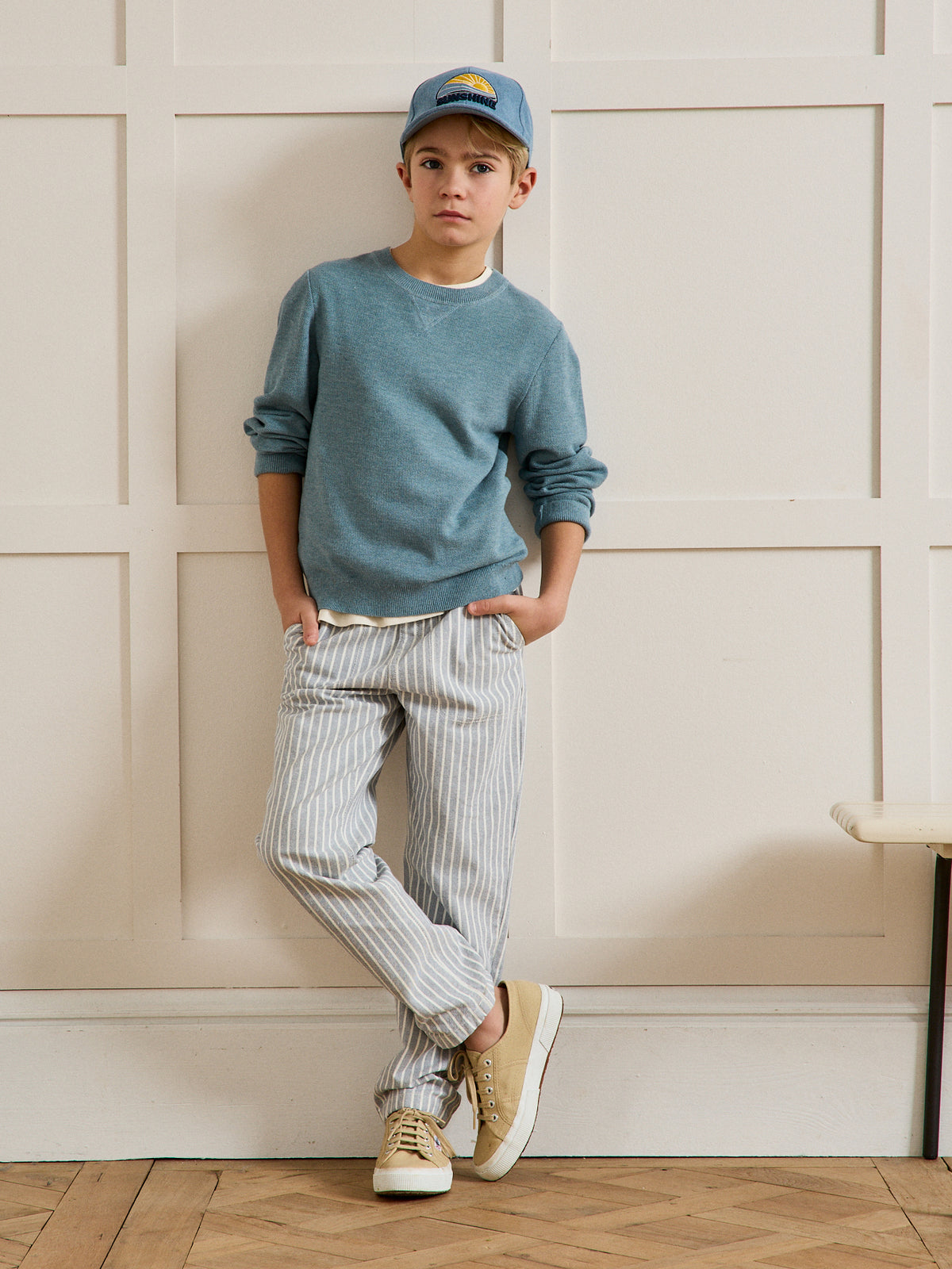 Boy's patterned-knit sweater