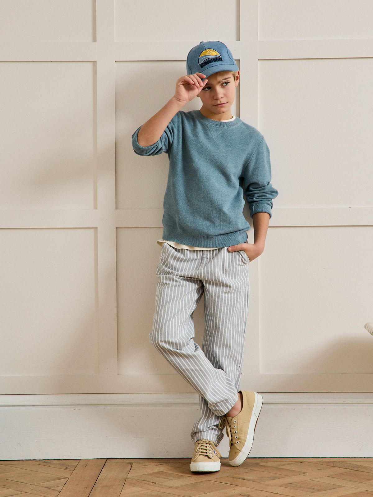 Boy's patterned-knit sweater
