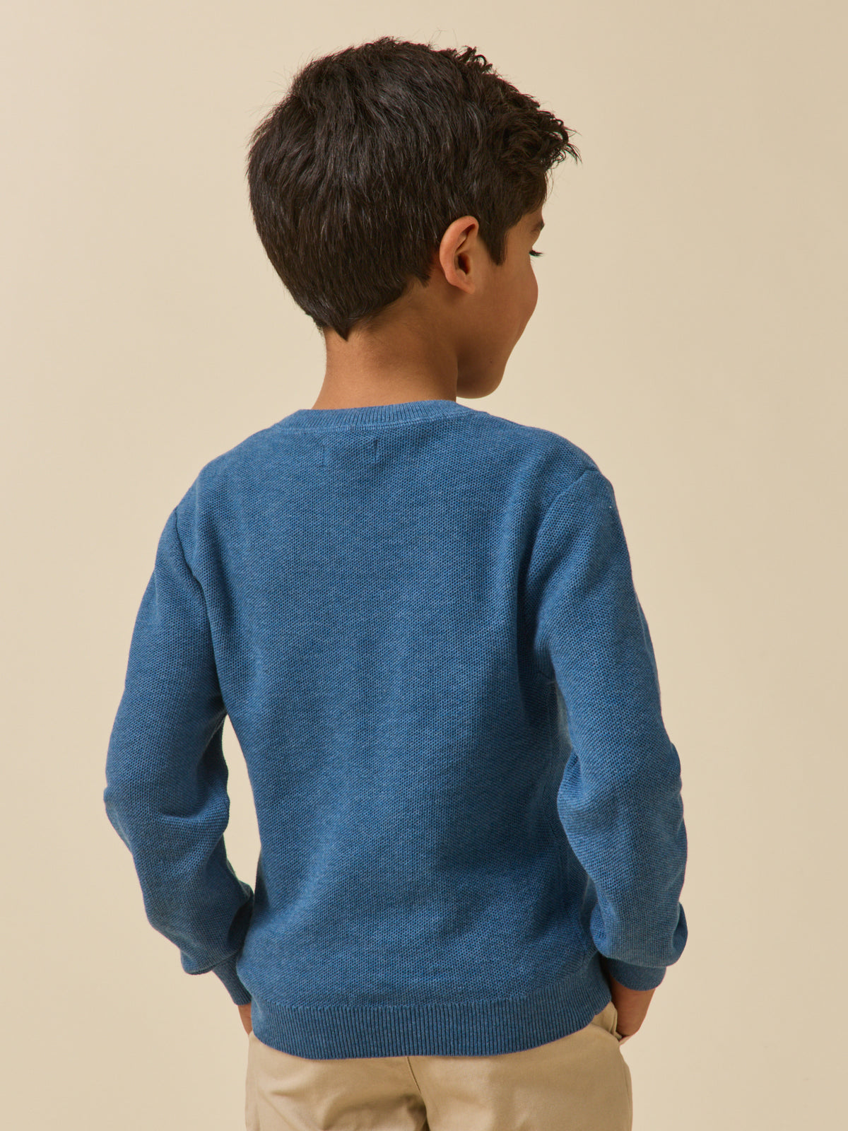 Boy's patterned-knit sweater