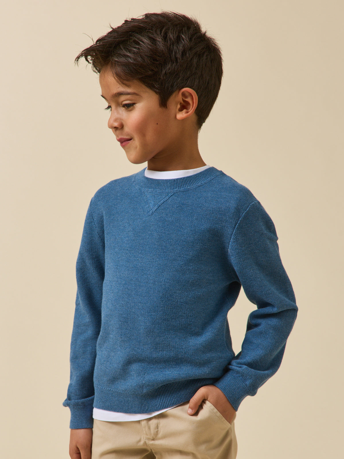Boy's patterned-knit sweater