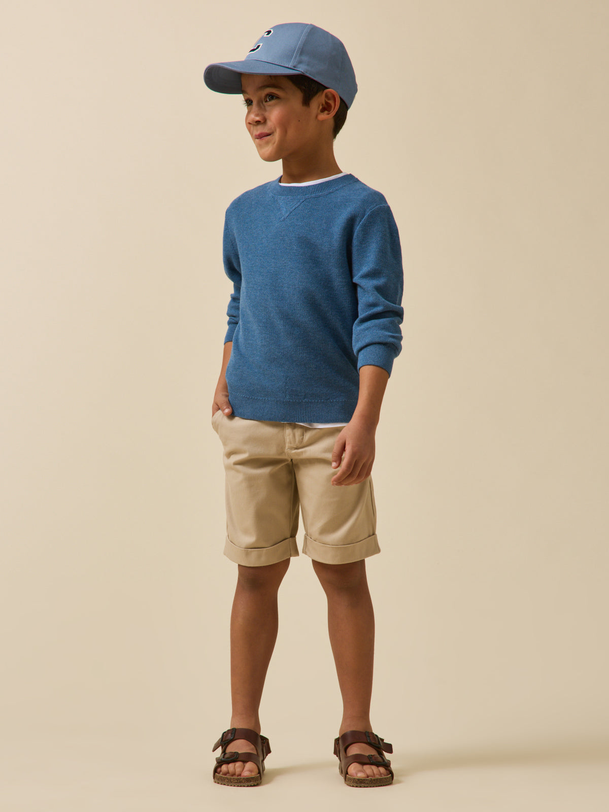 Boy's patterned-knit sweater
