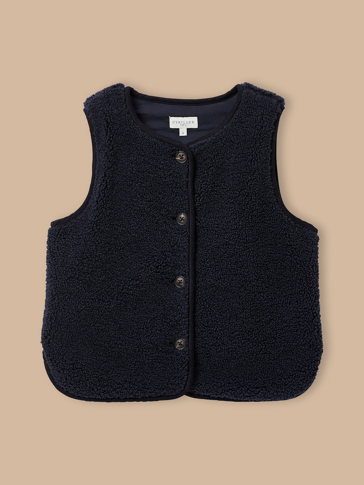 Veste sans manches en sherpa Garçon