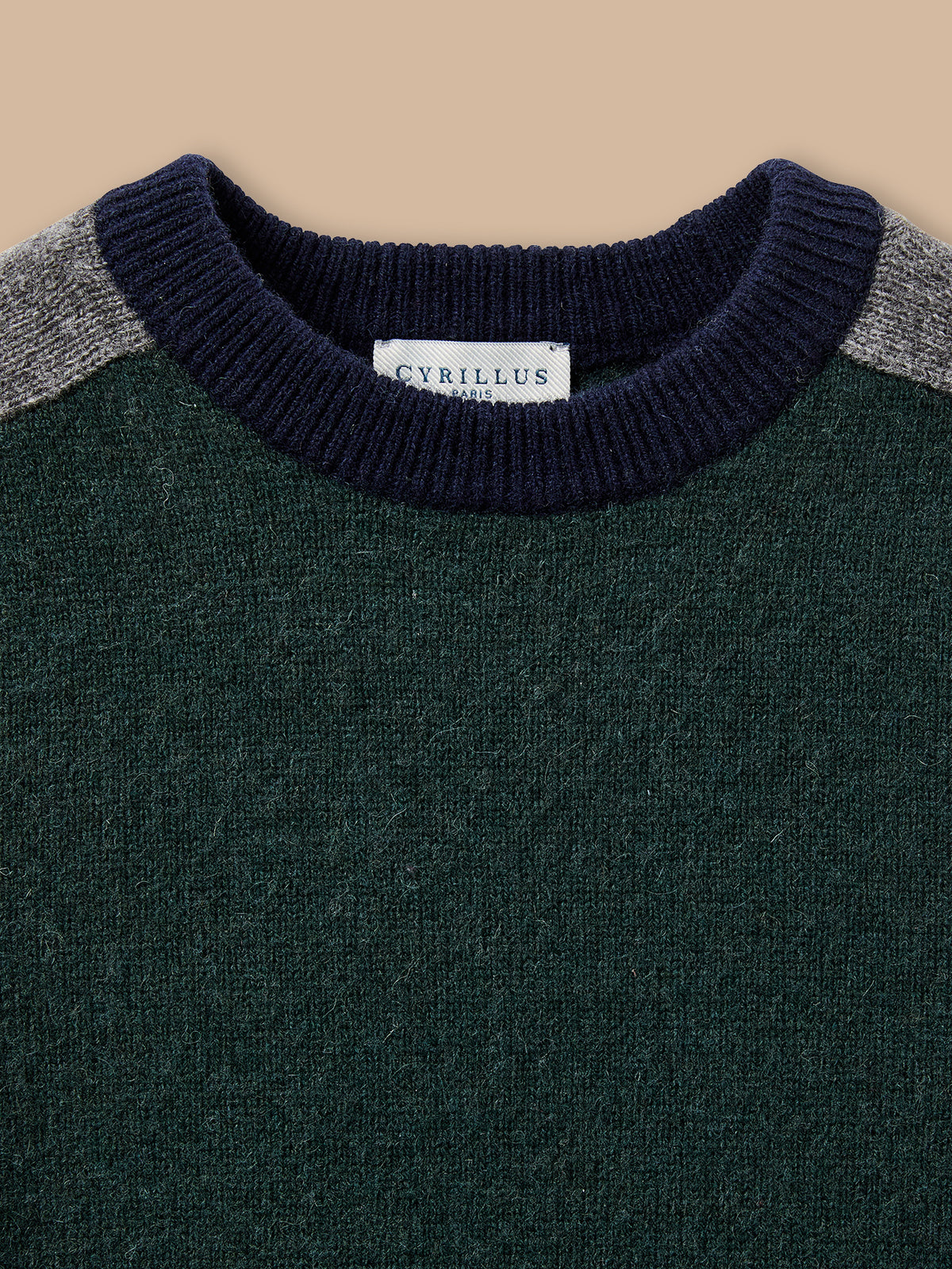 Pull colorblock en laine Garçon