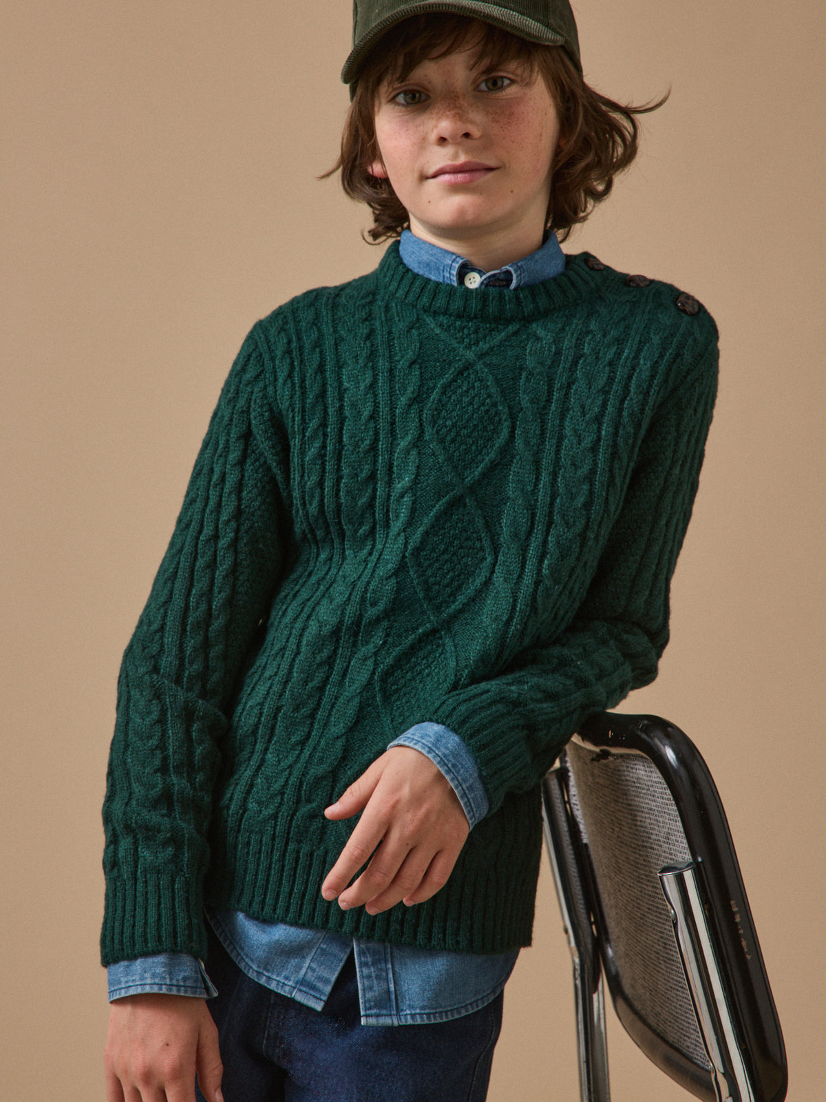 Pull torsadé Garçon