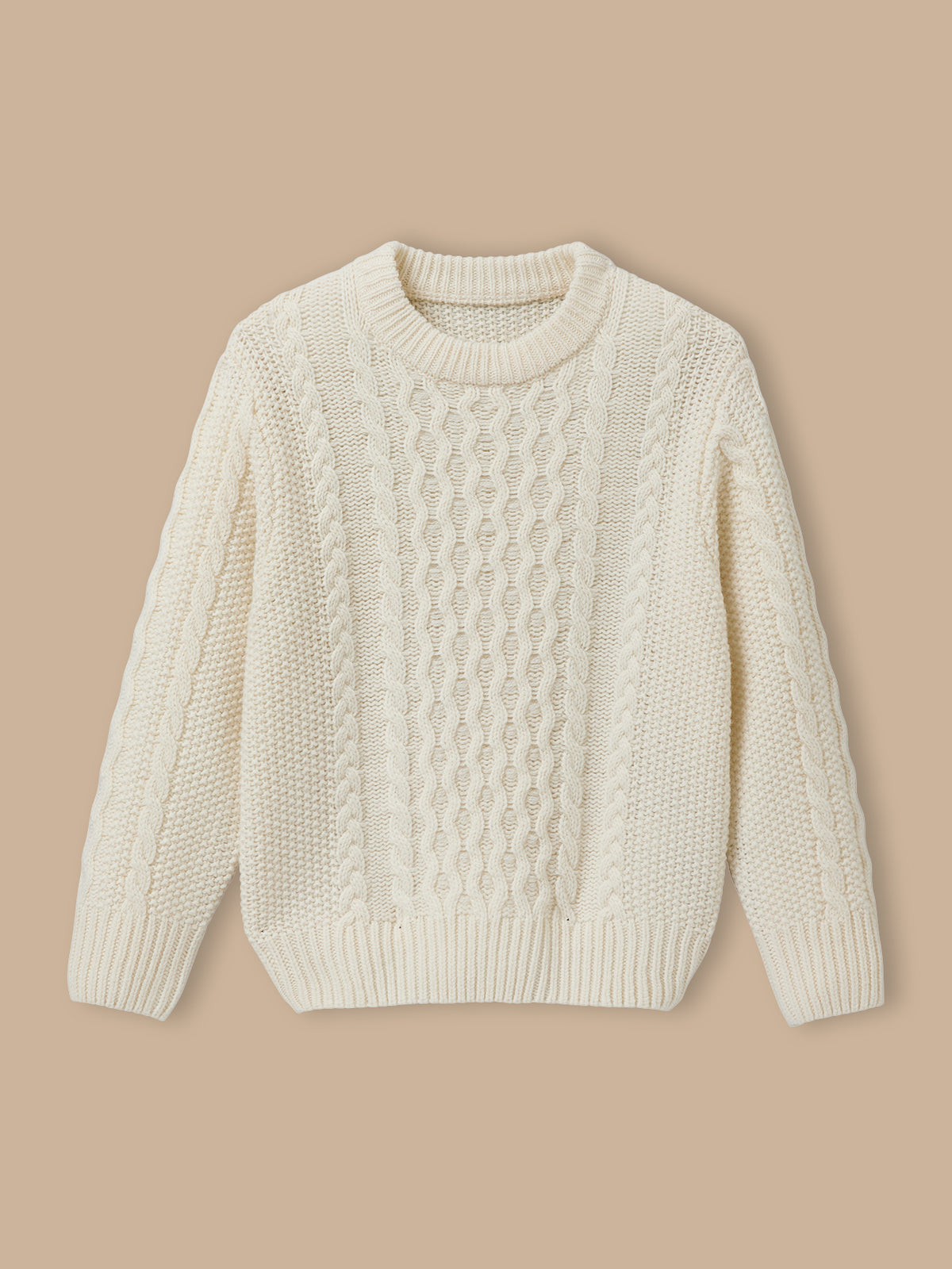 Pull torsadé avec laine Garçon
