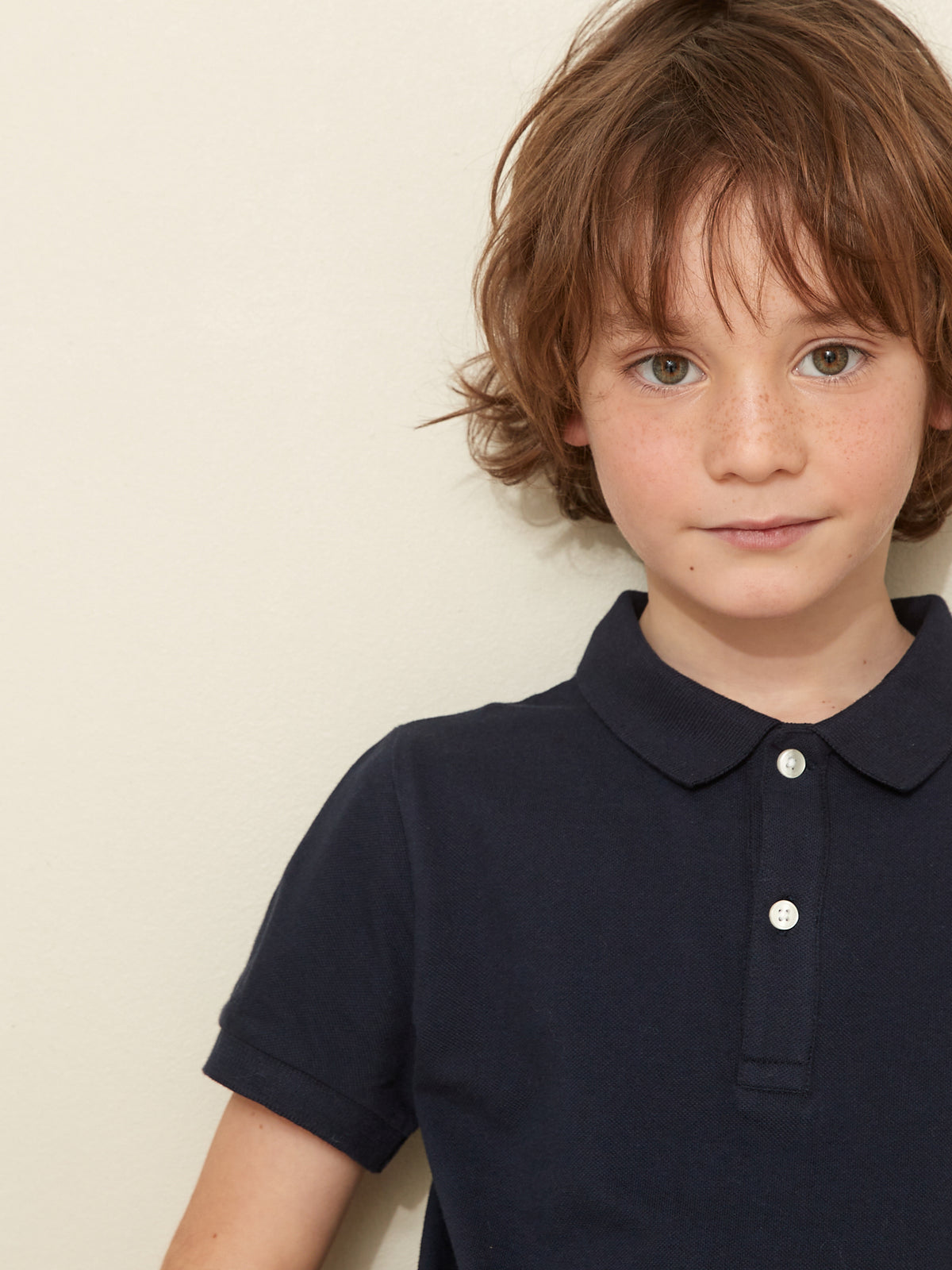 Boy's organic cotton polo shirt