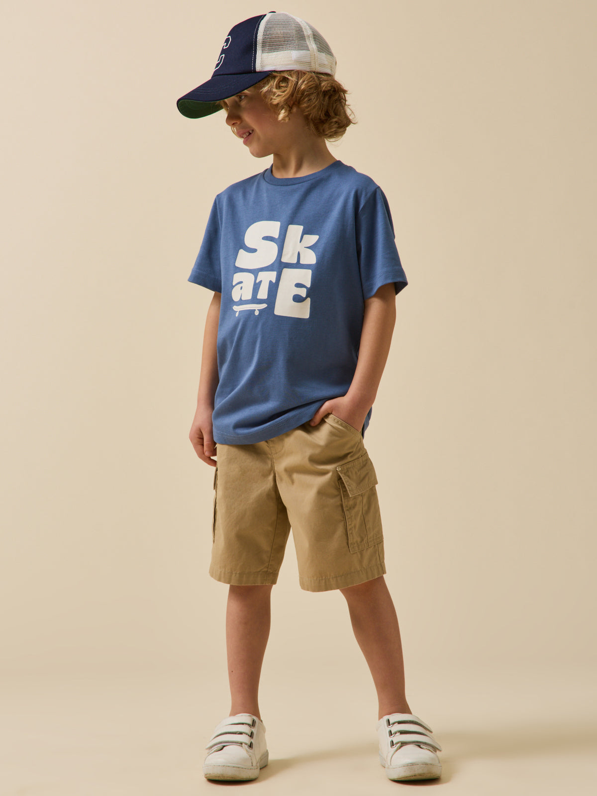 Boy's organic cotton print T-shirt
