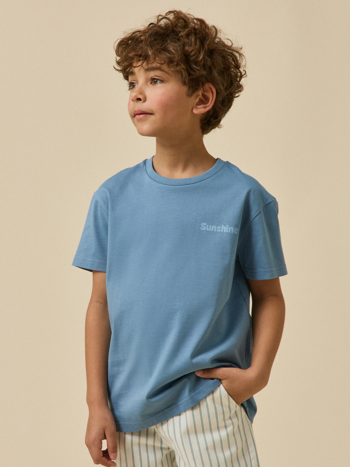T-shirt sunshine Garçon - Coton biologique