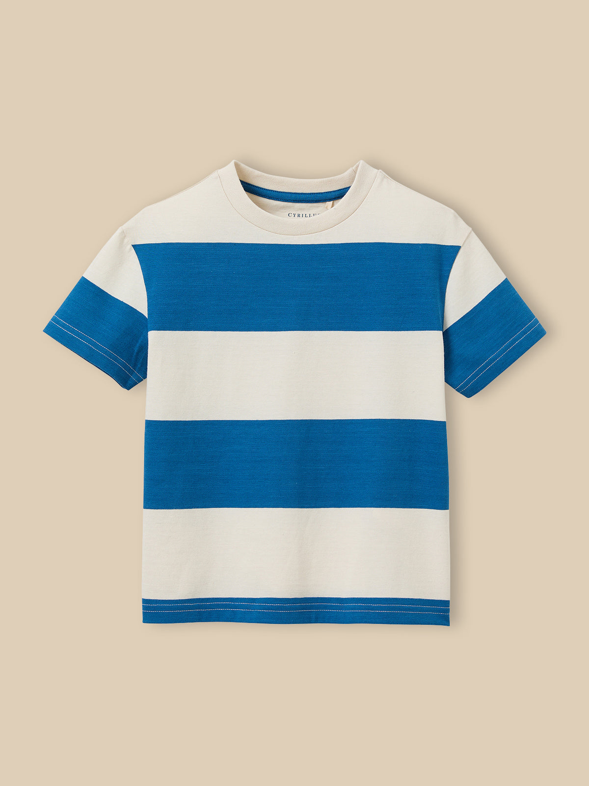 Boy's striped organic cotton T-shirt