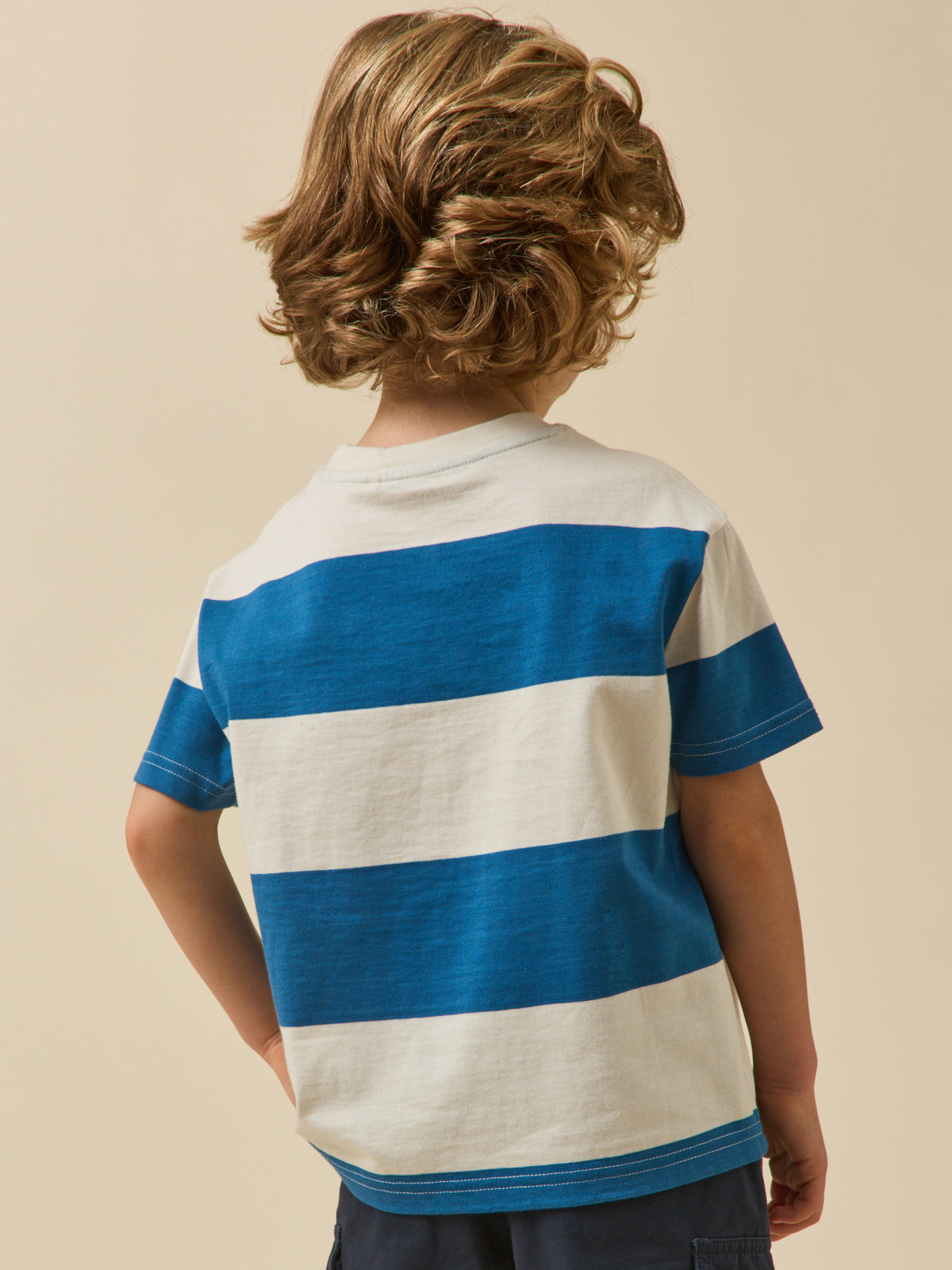Boy's striped organic cotton T-shirt