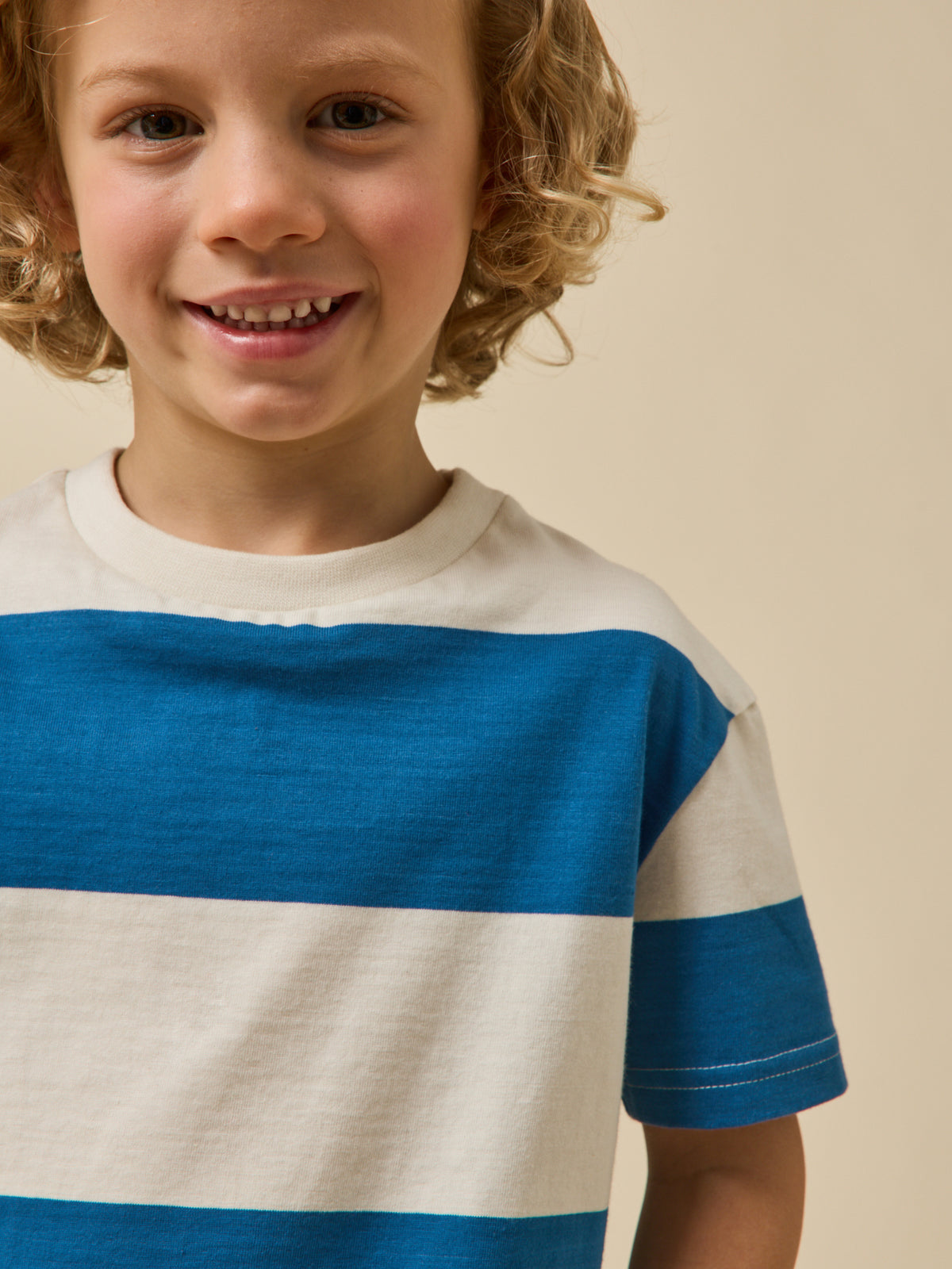 Boy's striped organic cotton T-shirt