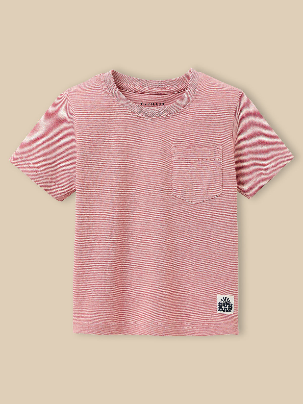 Boy's striped organic cotton T-shirt