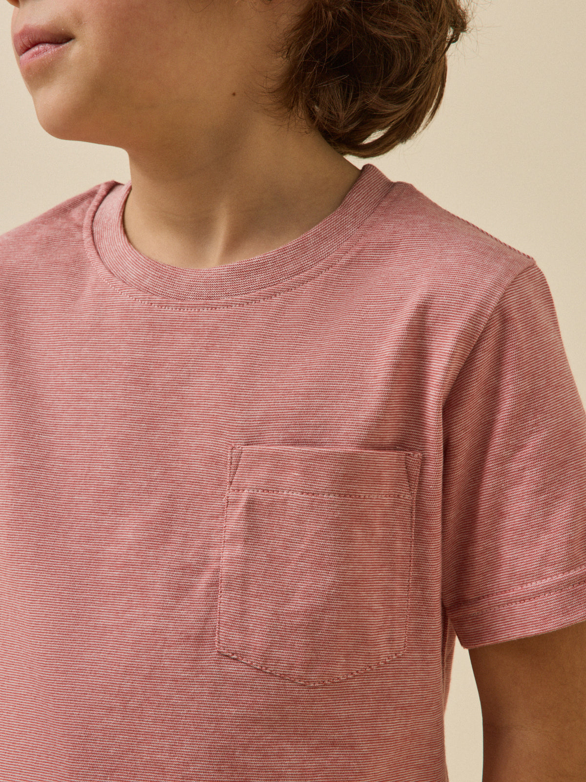 Boy's striped organic cotton T-shirt