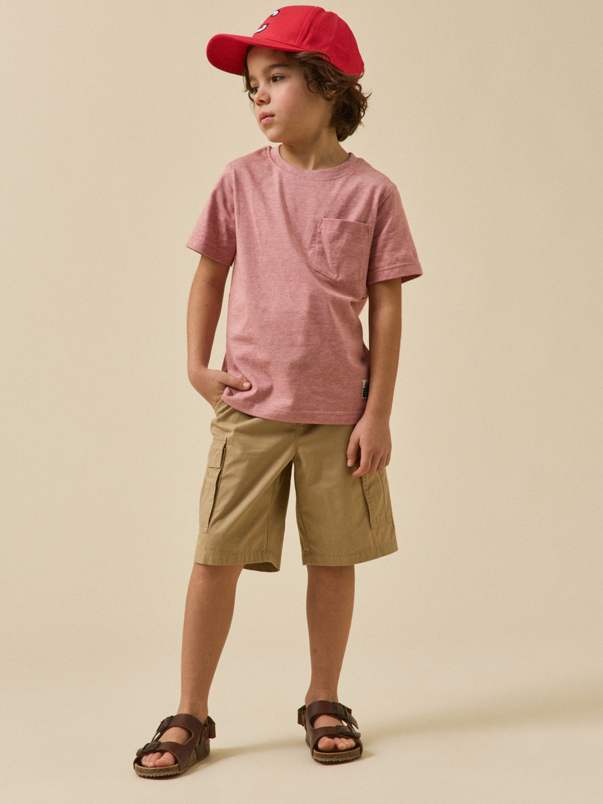 Boy's striped organic cotton T-shirt