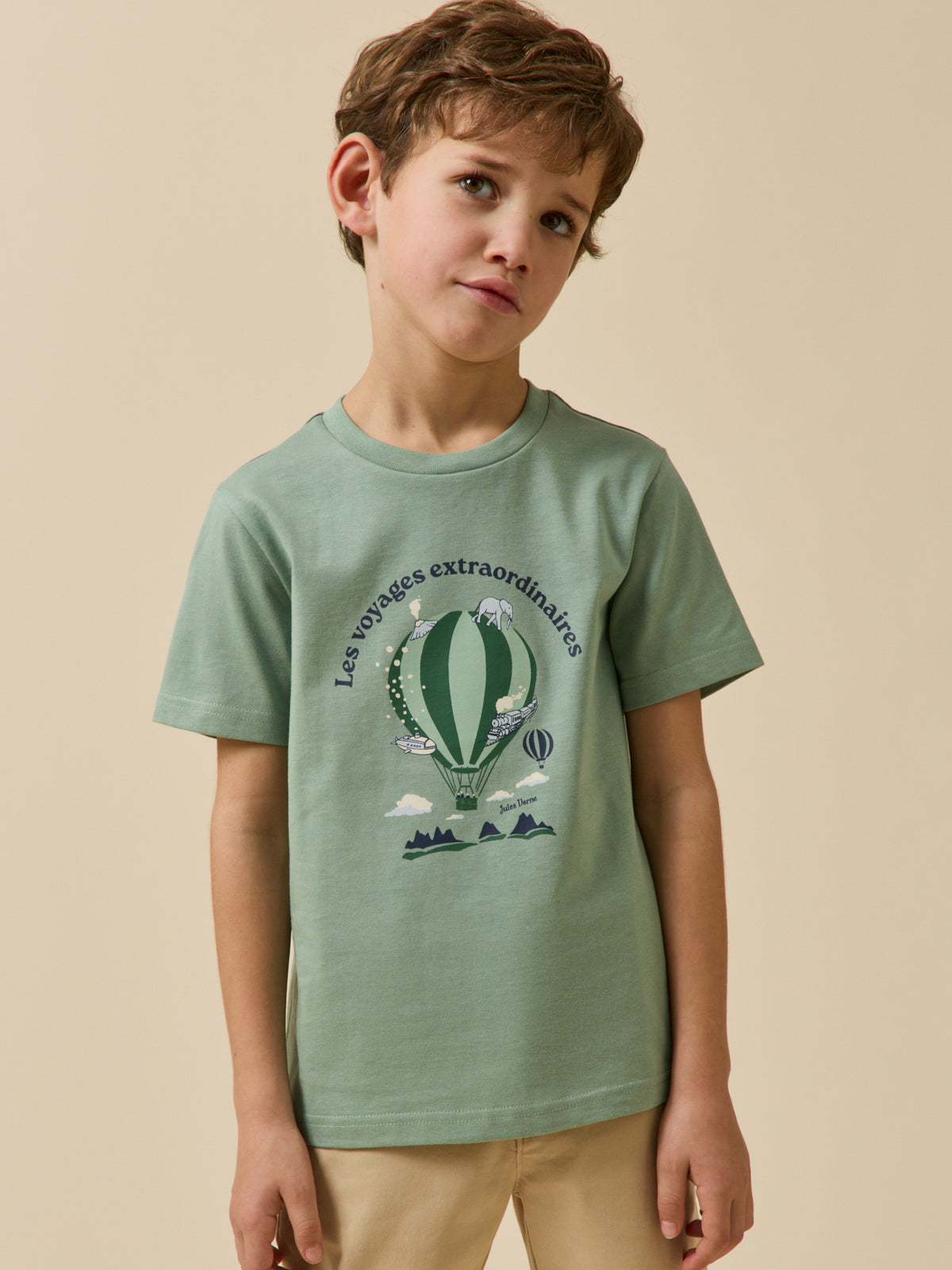 Child's organic cotton T-shirt - The Jules Verne Collection