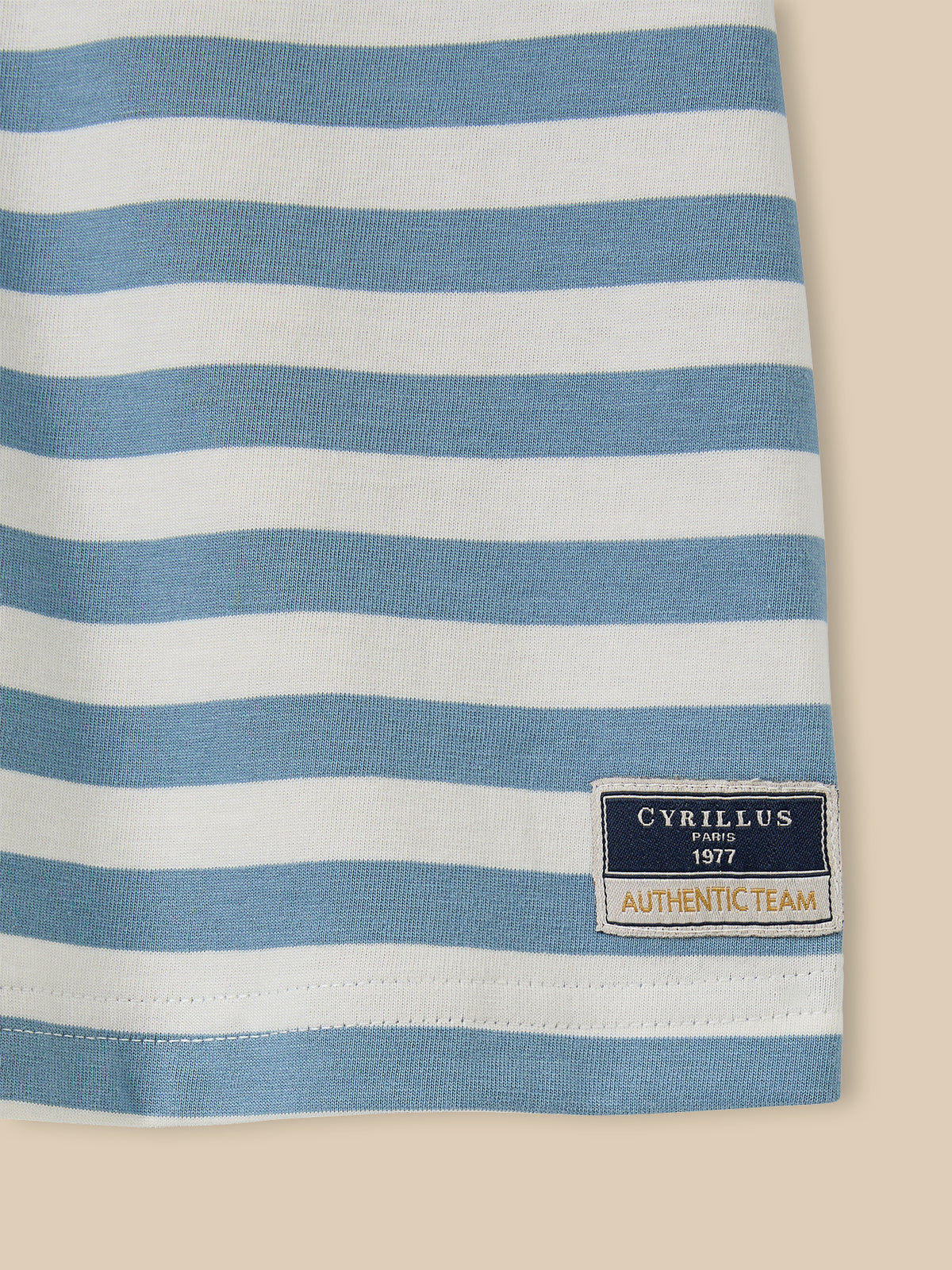 Boy's striped organic cotton polo shirt