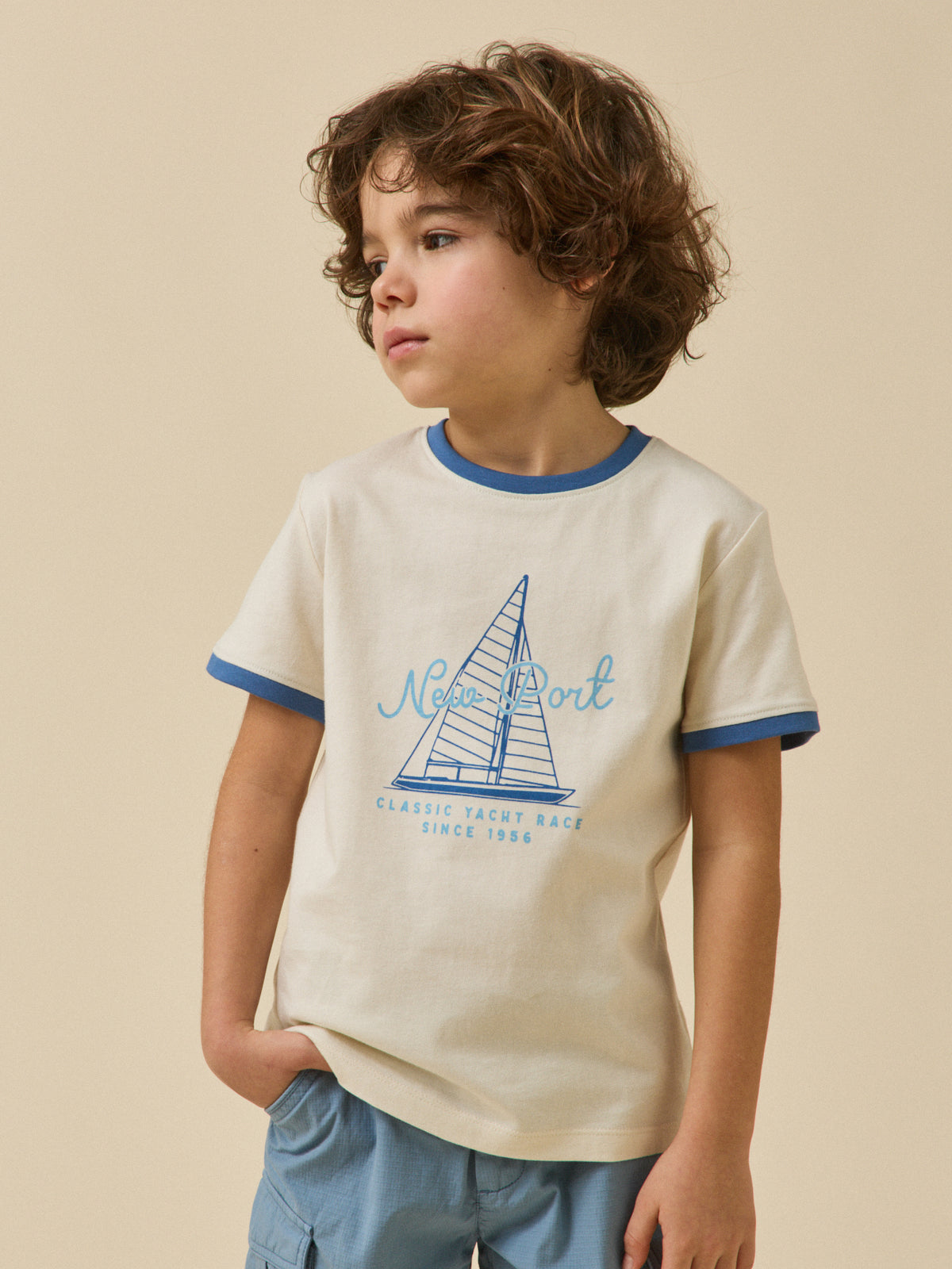 Boy's print organic cotton T-shirt