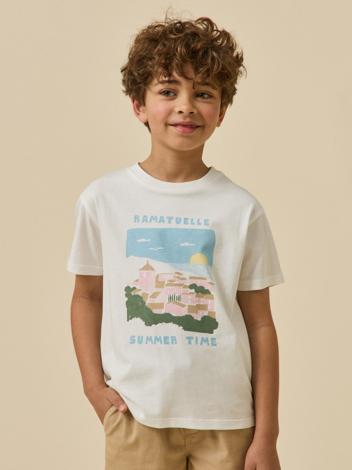 Boy's "Ramatuelle" organic cotton T-shirt