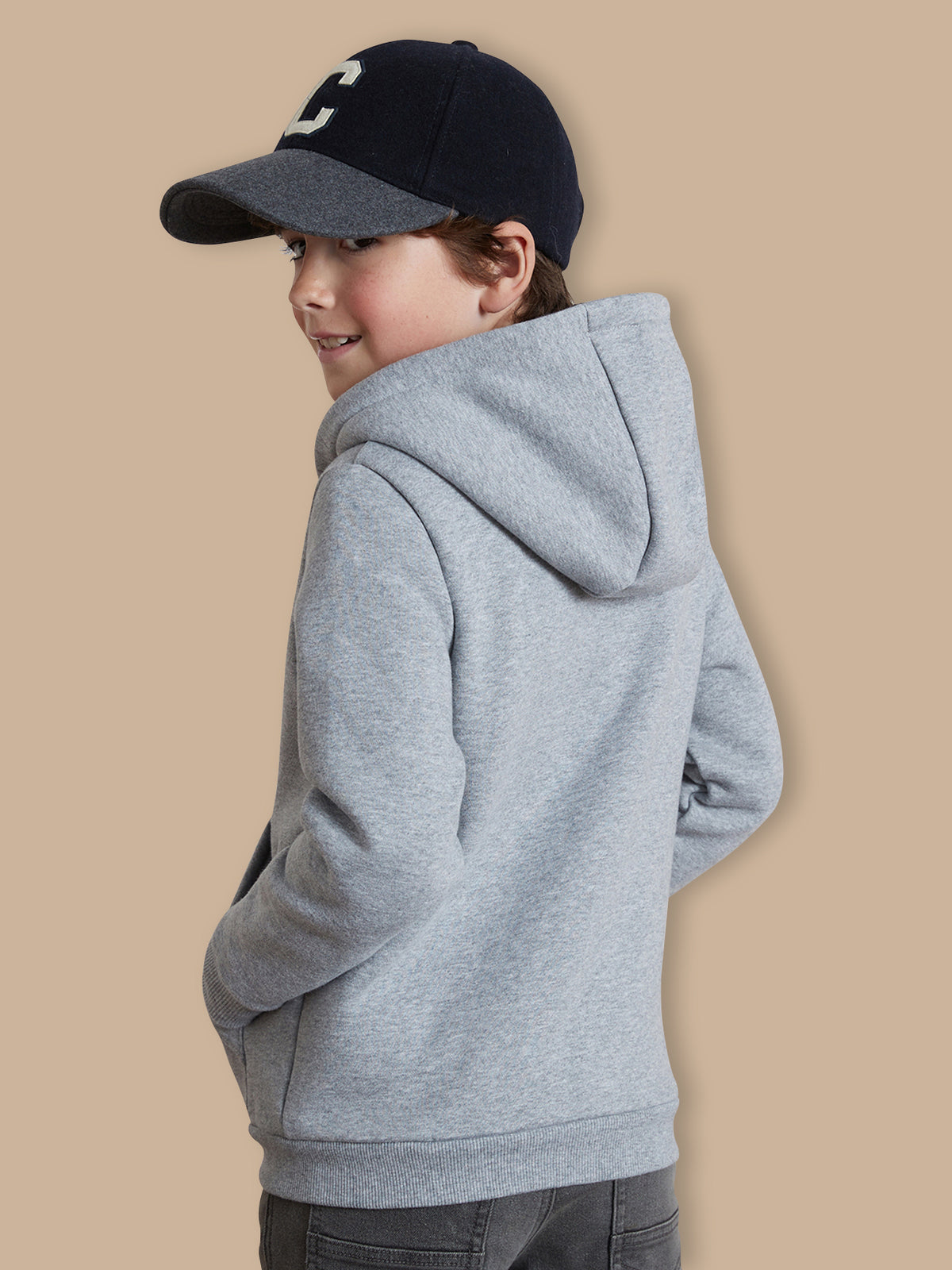 Sweat zippé à capuche Garçon