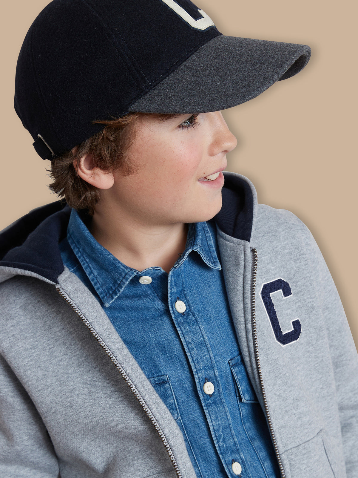 Sweat zippé à capuche Garçon