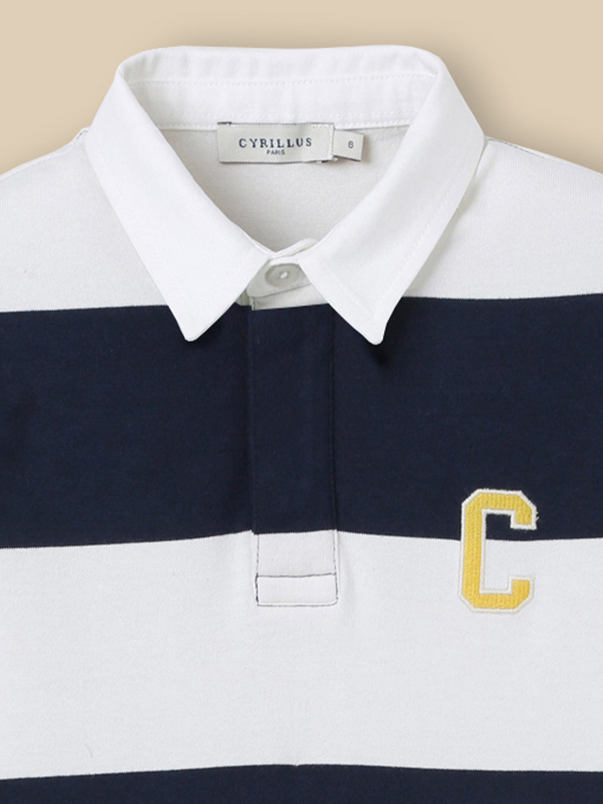 Boy's organic cotton rugby shirt