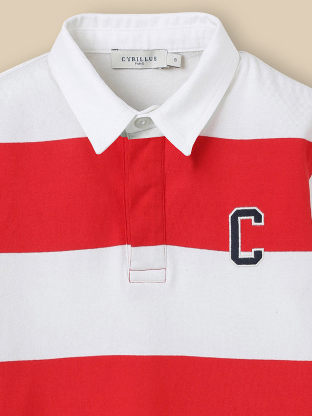 Boy's organic cotton rugby shirt