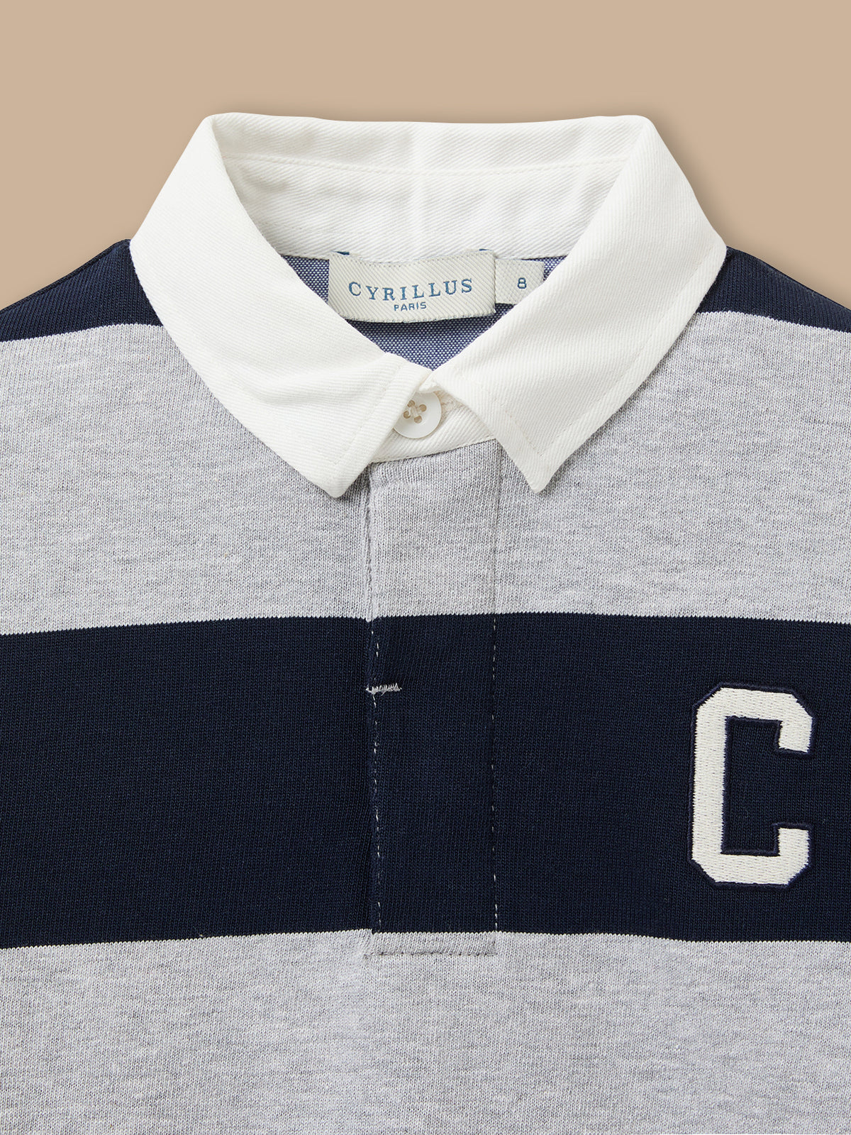 Boy's striped rugby shirt