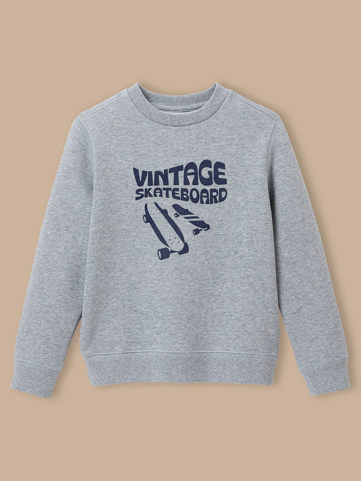 Boy's print fleece sweatshirt