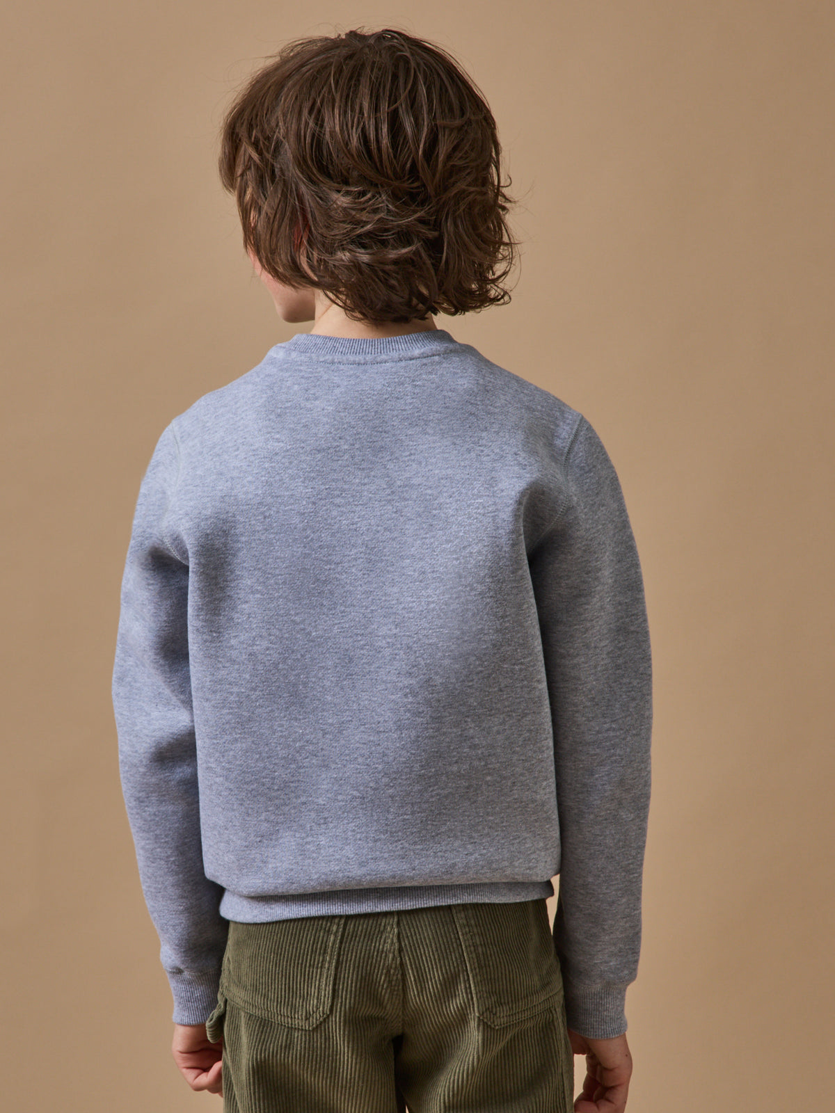 Boy's print fleece sweatshirt