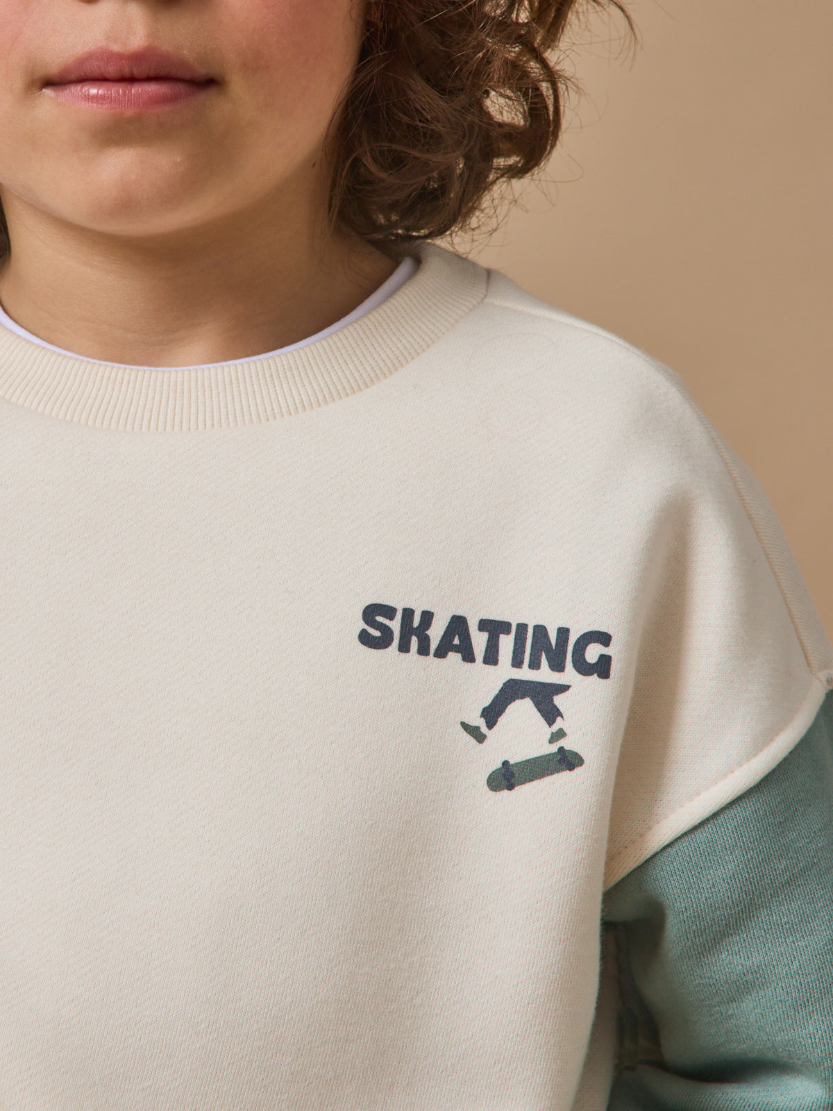 Sweat "colorblock" Garçon