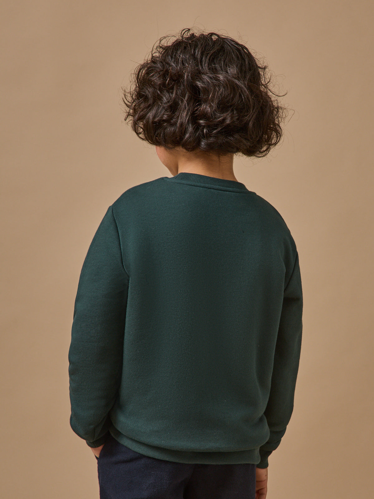 Boy's sherpa-lined sweatshirt