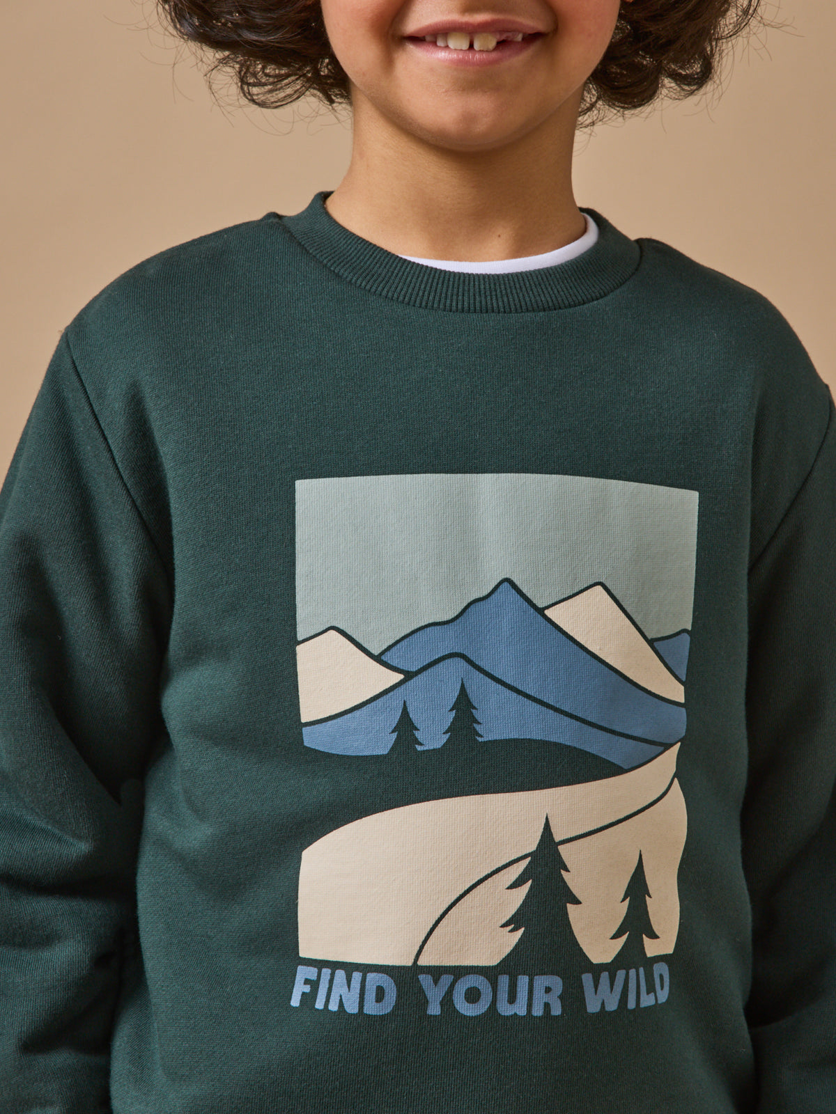 Boy's sherpa-lined sweatshirt