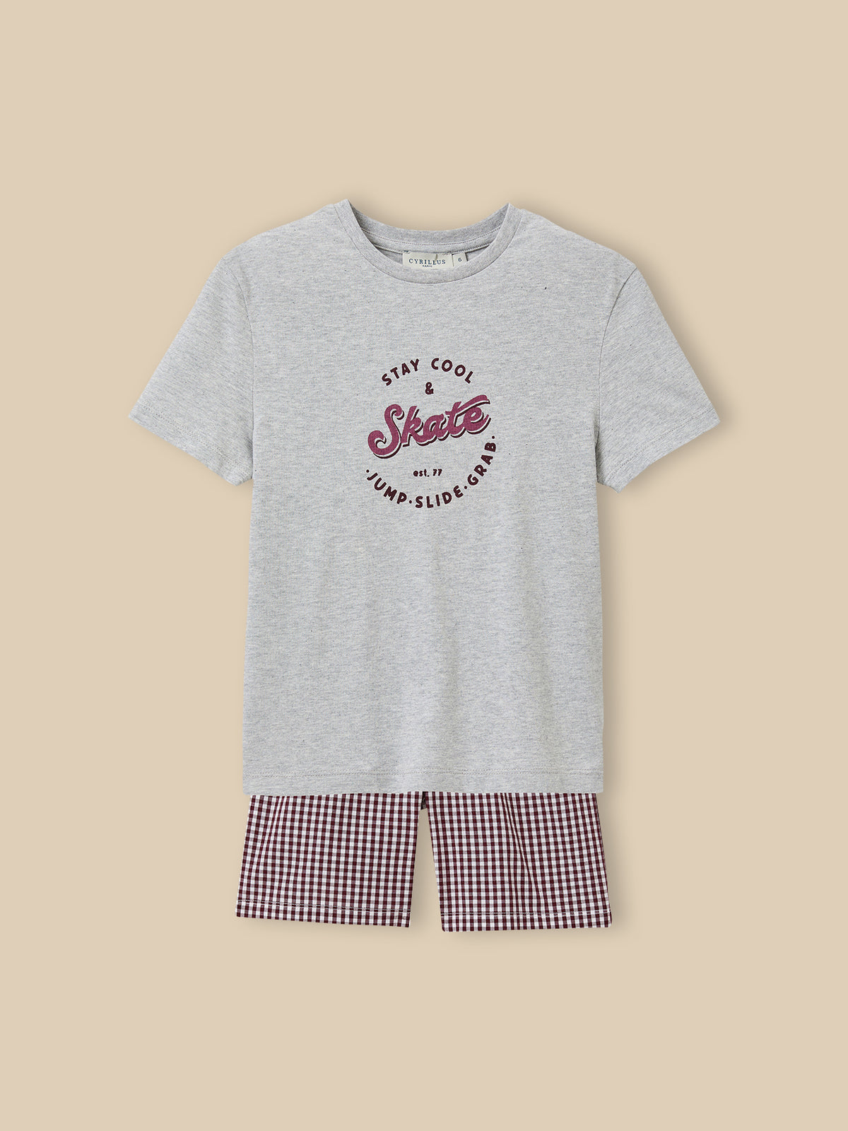 Boy's organic cotton pyjamas with shorts