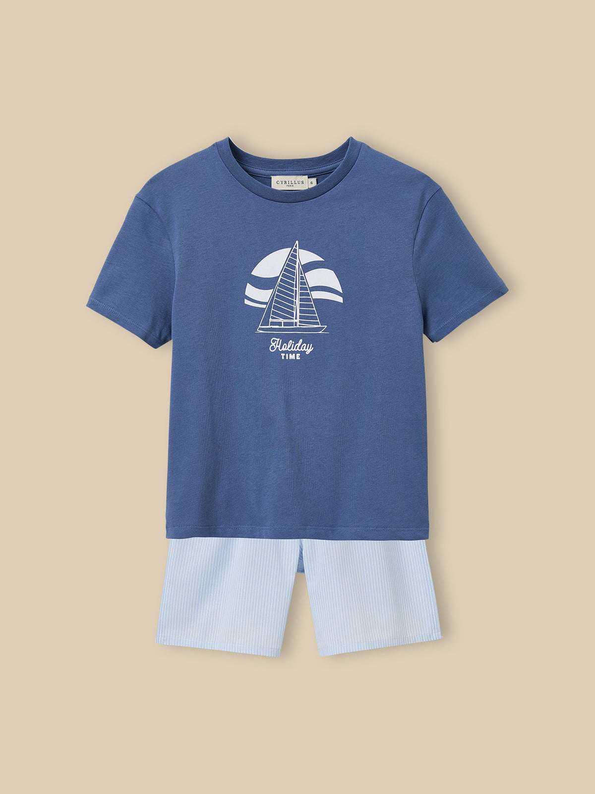 Boy's organic cotton pyjamas with shorts