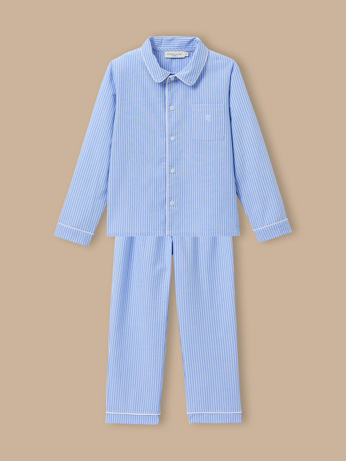 Pyjama grand-père rayé Garçon