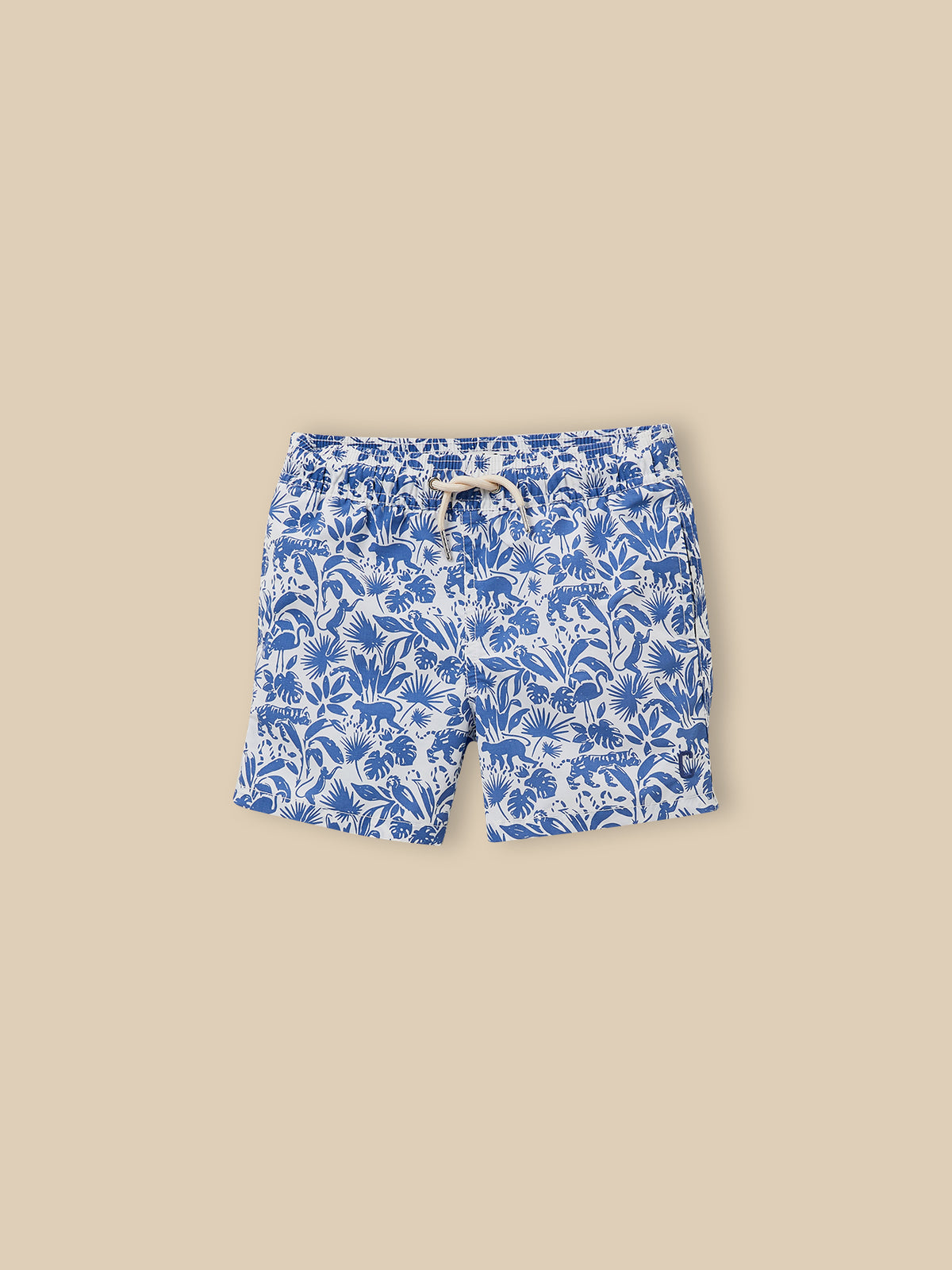 Boy's jungle-print shorts