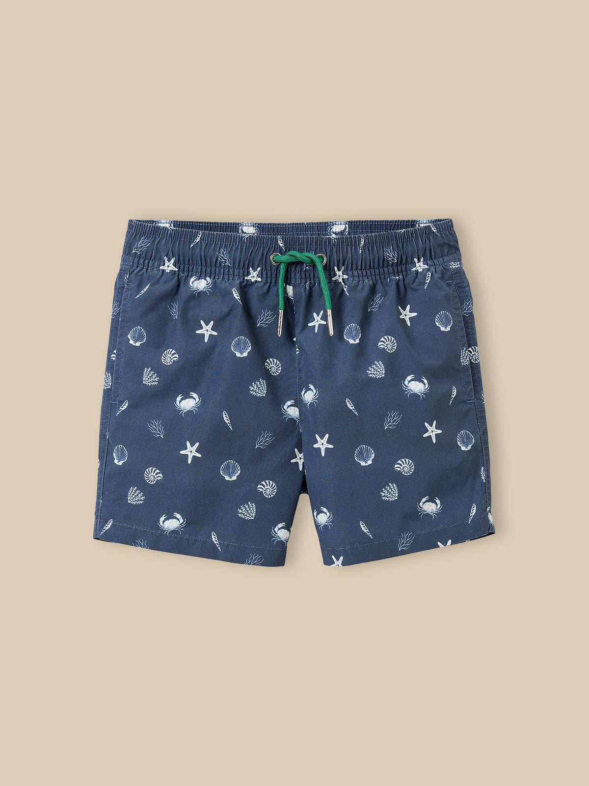 Boy's swimming shorts with crab motif