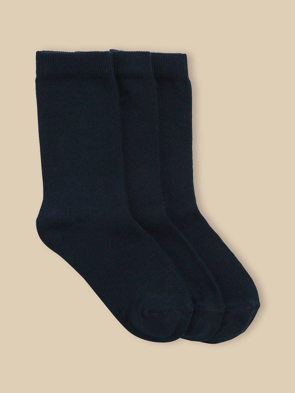 Pack of 3 pairs of boy's plain socks