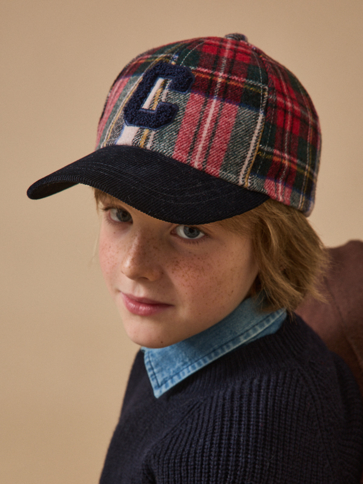 Casquette lainage carreaux adulte et enfant