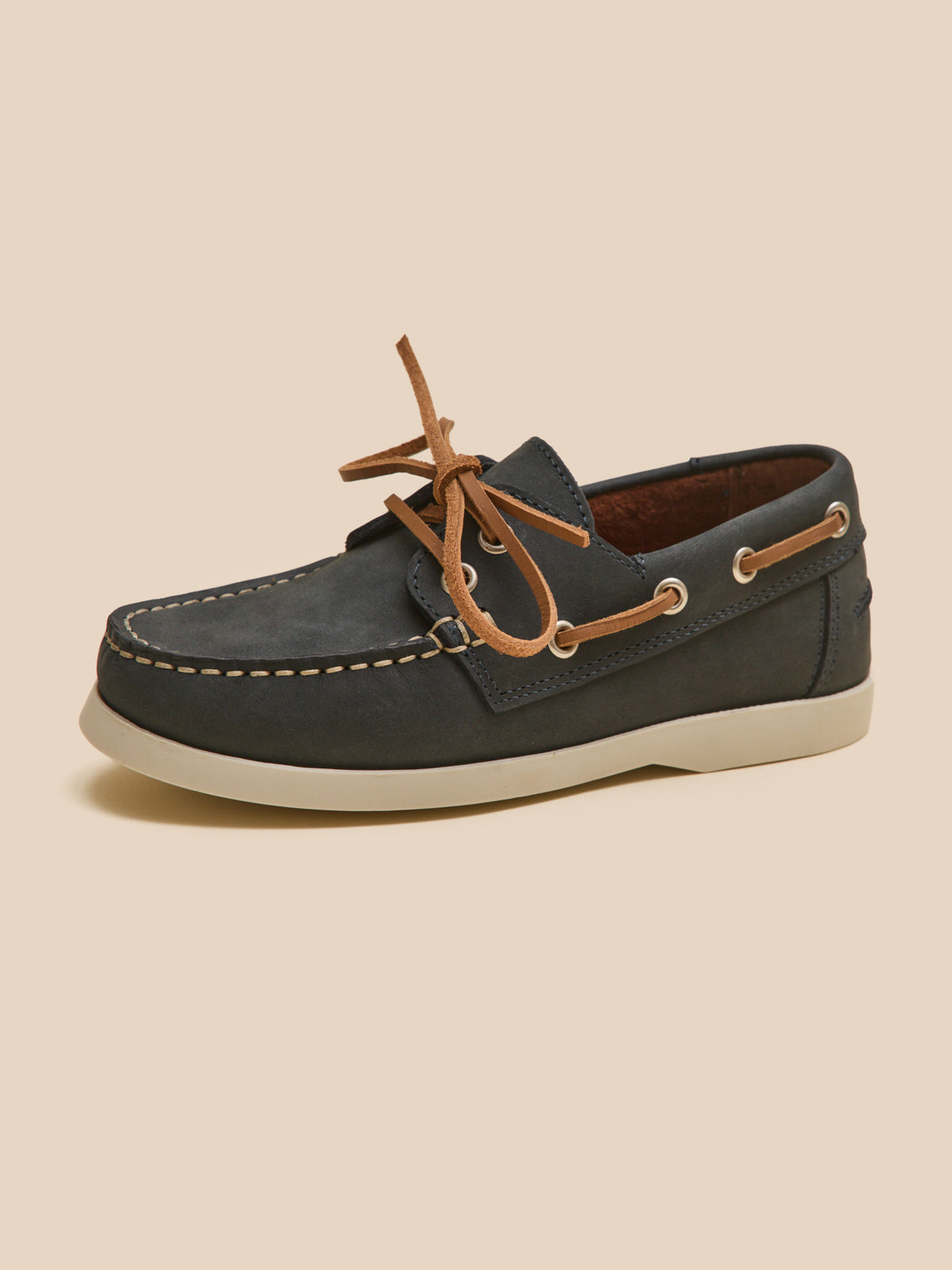 Chaussures bateau en cuir Garçon