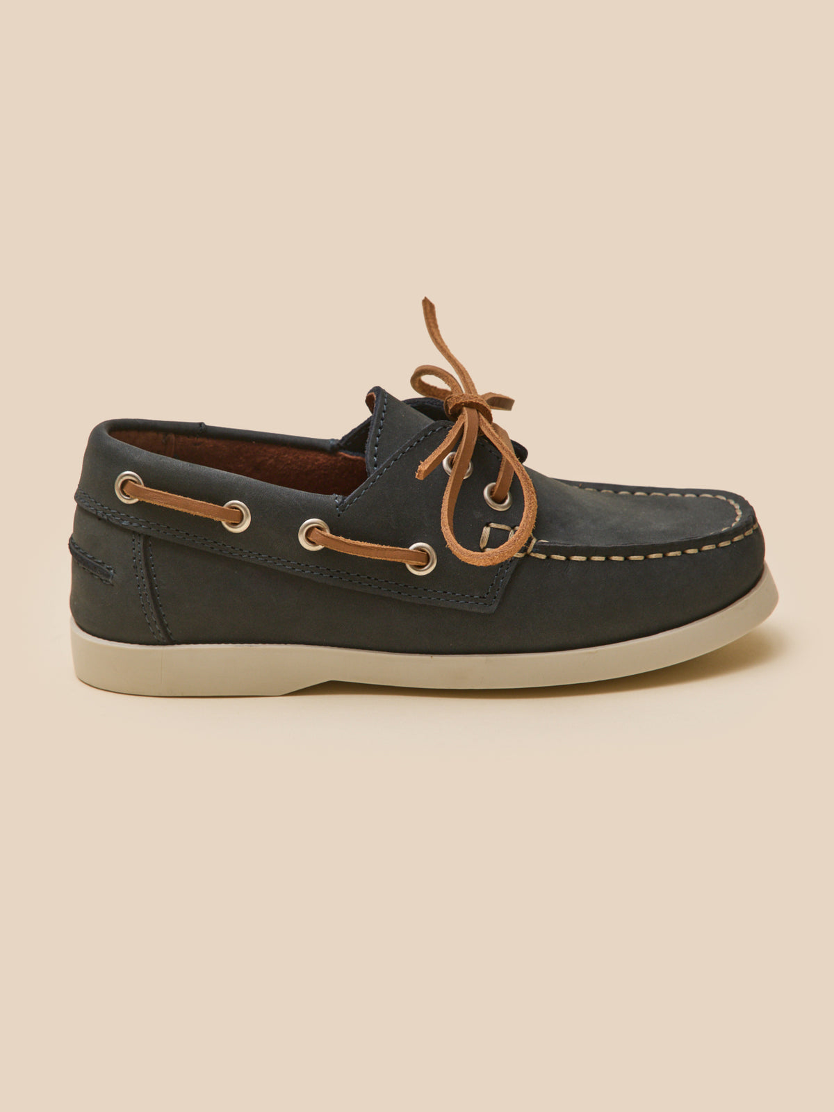 Chaussures bateau en cuir Garçon