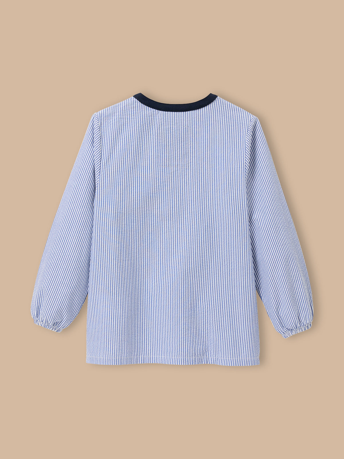 Boy's striped seersucker smock