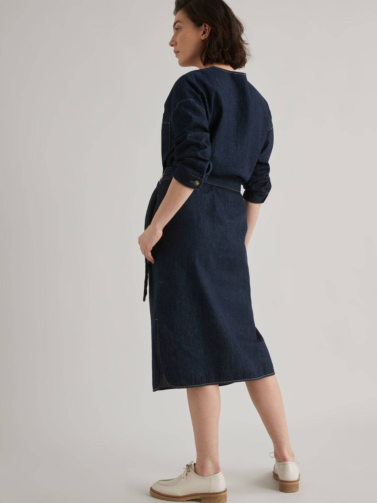 Robe-housse femme en coton et chanvre