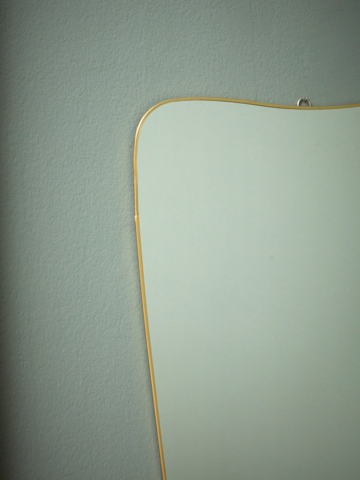 Brass wall mirror